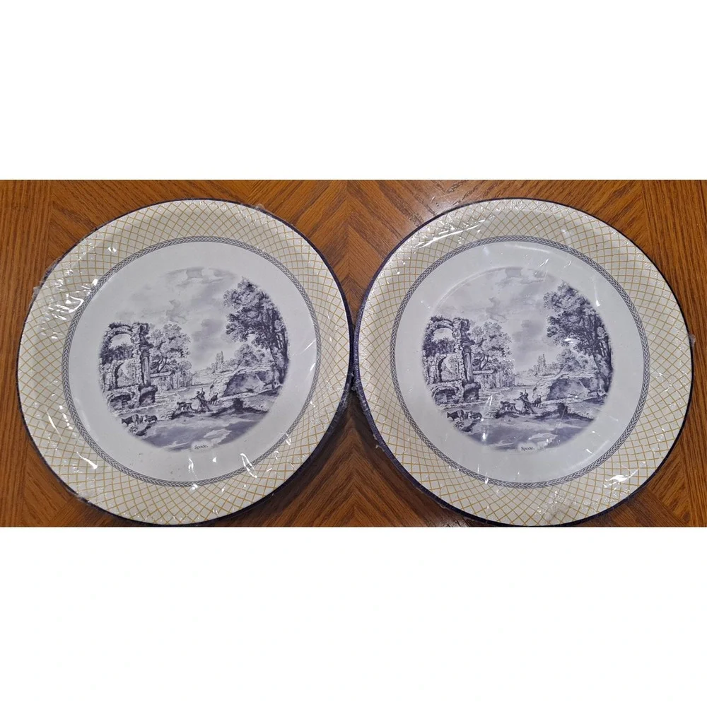 New Spode by C.R.‎ Gibson GIALLO Paper Dinner Plates & Napkins